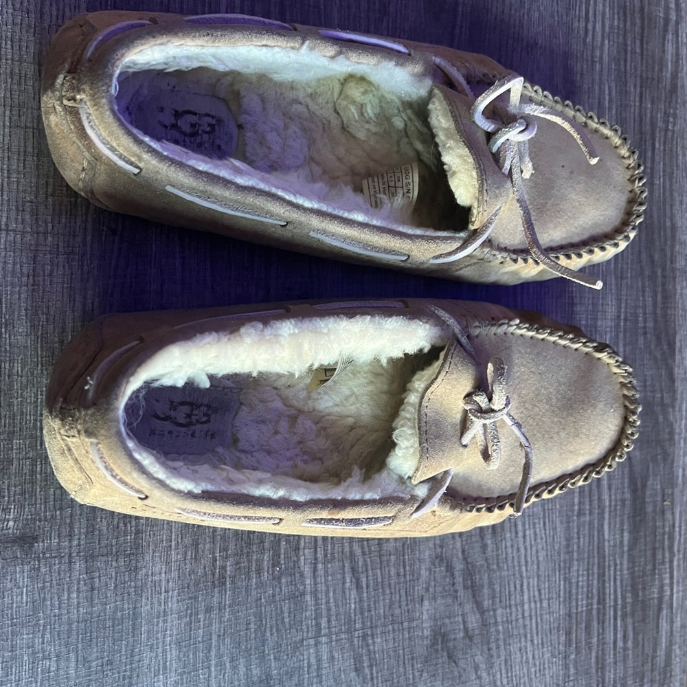 Ugg Cozy Tan Moccasin Slippers